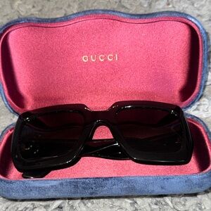 Gucci Black Sunglass Arm with Model Markings